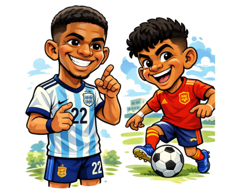 Jude Bellingham y Lamine Yamal